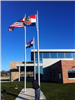 Flags Outside of the Civic Center