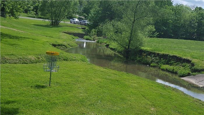 Litz Park Disc Golf Hole Next to Creek